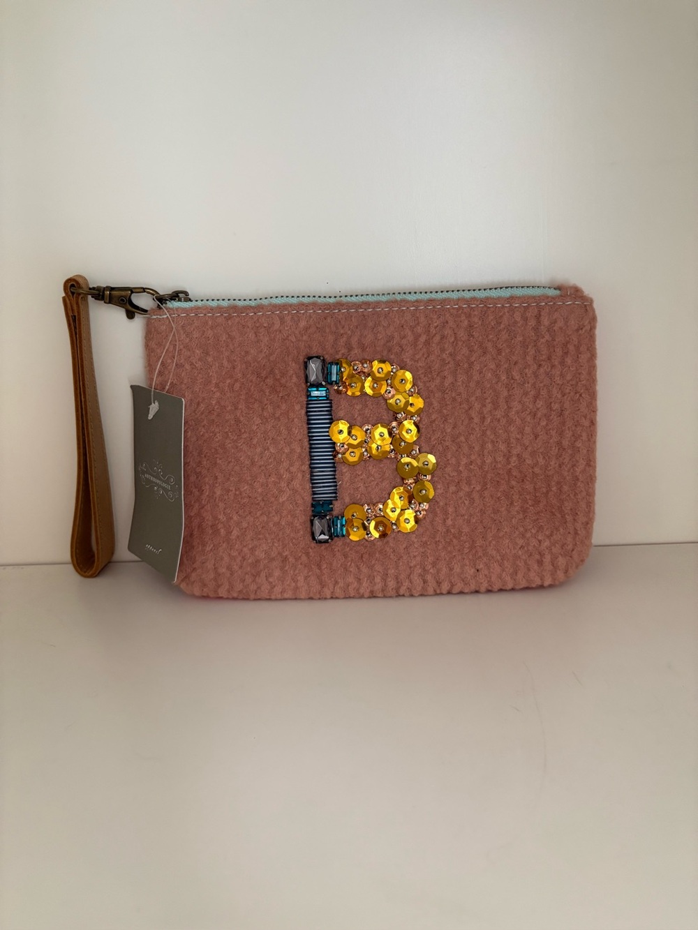 Miss Albright Specialty
Anthropologie Wristlet
Zipper Pouch Initial BWool
Felt